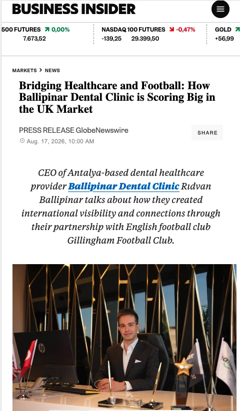 Business Insider-artikel over Ballipinar, 17 augustus 2026